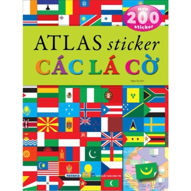 Atlas Sticker Các Lá Cờ - Sách Dán Thú Vị, Giá Ưu Đãi 63.200₫, Học Văn Hóa Quốc Gia