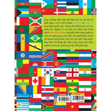 Atlas Sticker Các Lá Cờ - Sách Dán Thú Vị, Giá Ưu Đãi 63.200₫, Học Văn Hóa Quốc Gia