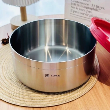 Âu trộn bột ướp thịt nướng inox 18/10 Lunkai - Tô thố salad có nắp silicon bảo quản tủ lạnh, giảm giá 299.000 VND 4 Âu trộn bột ướp thịt nướng inox 18/10 Lunkai - Tô thố salad có nắp silicon bảo quản tủ lạnh, giảm giá 299.000 VND 4