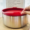Âu trộn bột ướp thịt nướng inox 18/10 Lunkai - Tô thố salad có nắp silicon bảo quản tủ lạnh, giảm giá 299.000 VND 6