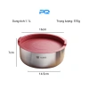 Âu trộn bột ướp thịt nướng inox 18/10 Lunkai - Tô thố salad có nắp silicon bảo quản tủ lạnh, giảm giá 299.000 VND 8