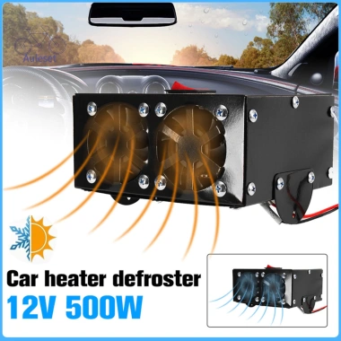 Auleset Máy Sưởi Xe Hơi 12V 500W Công Suất Cao, Nhanh Làm Nóng, Đa Năng cho SUV & Xe Tải, Defoster Defogger
