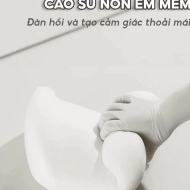 AutoX D Gối đầu & tựa lưng ô tô - Cao su non, cotton thoáng khí, giảm mỏi - 104.000₫