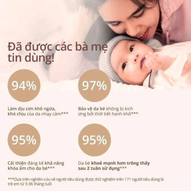 Aveeno Baby Kem dưỡng và sữa dưỡng da khô nhạy cảm Daily Moisture 227g - Giá chỉ 198.999₫