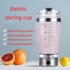 Avejjbaey USB Sạc Di Động Trộn Protein 450ml/600ml Bình Lắc Chống Rò Rỉ