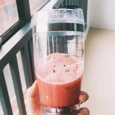Avejjbaey USB Sạc Di Động Trộn Protein 450ml/600ml Bình Lắc Chống Rò Rỉ