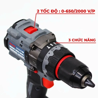 AVS Workfix WF-ID165PRO Máy Khoan Không Dây 165Nm, Tạo Xung, Antikickback, Giảm Rung - Giá Ưu Đãi 1.598.000đ 5