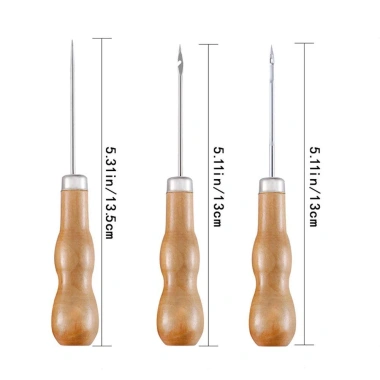 Awl May Da Thủ Công Tay Cầm Gỗ - Dụng Cụ Đấm Khoan Vải Lỗ Maker Giá 42.900₫