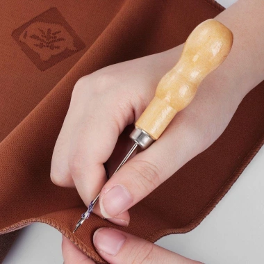 Awl May Da Thủ Công Tay Cầm Gỗ - Dụng Cụ Đấm Khoan Vải Lỗ Maker Giá 42.900₫