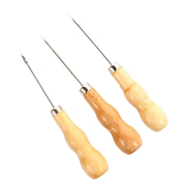 Awl May Da Thủ Công Tay Cầm Gỗ - Dụng Cụ Đấm Khoan Vải Lỗ Maker Giá 42.900₫
