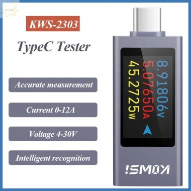 AWNGD KWS-2.303C: Màn hình LCD, máy kiểm tra điện áp Type-C, PD sạc, giá 259.820₫ AWNGD KWS-2.303C: Màn hình LCD, máy kiểm tra điện áp Type-C, PD sạc, giá 259.820₫