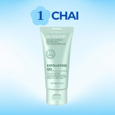 AWSOOYOR Gel Tẩy Tế Bào Chết Chlorella 50g - Da mịn, kiểm soát dầu, dịu nhẹ, giá 23.900₫