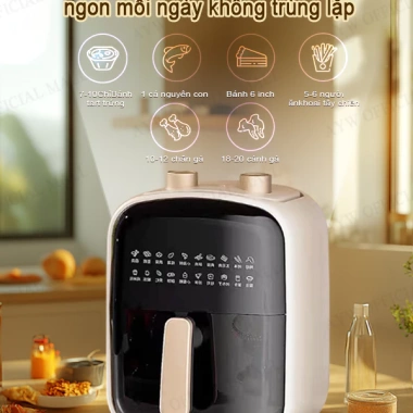 AYW 2.025 6L Nồi Chiên Không Dầu Đa Chức Năng, Công Suất Lớn, Tiết Kiệm Điện, Giá Ưu Đãi 475.000 VND 3