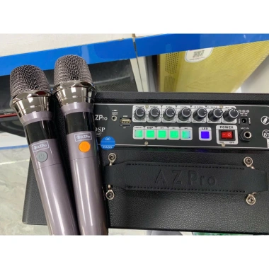 AZPro PA-424 Loa karaoke xách tay vỏ gỗ bọc da 4 đường tiếng, 2 bass, 2 tép Giá 21tr 6 AZPro PA-424 Loa karaoke xách tay vỏ gỗ bọc da 4 đường tiếng, 2 bass, 2 tép Giá 21tr 6