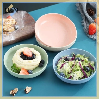 B & N Bộ 5 Đĩa Rơm Lúa Mì Bắc Âu - Đĩa Trái Cây & Rau, Giá Ưu Đãi 61.416₫ 3