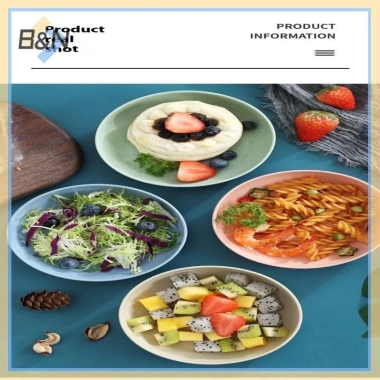 B & N Bộ 5 Đĩa Rơm Lúa Mì Bắc Âu - Đĩa Trái Cây & Rau, Giá Ưu Đãi 61.416₫ 8