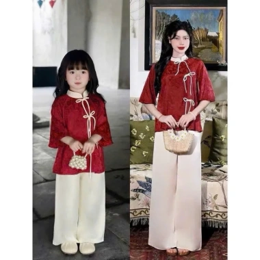 Bà ba đính nơ siêu xinh bé gái 10-30kg - Đồ Tết du xuân, chụp ảnh, chỉ 185.999₫