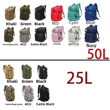 Ba lô 25L/50L chống nước - Đi bộ, câu cá, cắm trại, chắc chắn, chỉ 502.785₫ 3
