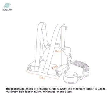 Ba lô 2in1 chống thất lạc và Đai chống rơi 2M cho bé trai bé gái 6-24 tháng an toàn tiện lợi