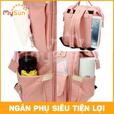 Ba lô bỉm sữa MySun Cat đa năng cho mẹ & bé sơ sinh - giảm giá 199.000đ 3