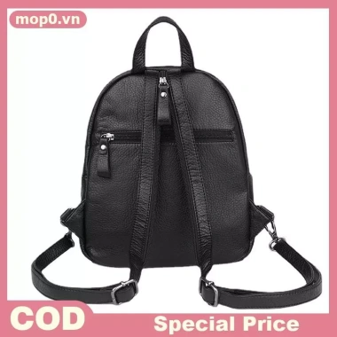 Ba lô da PU cổ điển MOP nữ: Túi đeo vai mini du lịch, đi học, chỉ 72.900₫