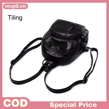 Ba lô da PU cổ điển MOP nữ: Túi đeo vai mini du lịch, đi học, chỉ 72.900₫