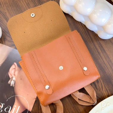 Ba lô da PU Mini hình gấu hoạt hình - Túi mẫu giáo, ví đeo vai du lịch 58.752đ