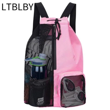 Ba lô dây rút LTBLBY - Túi bơi nylon lưới di động, túi ướt tập luyện, đồ bơi biển