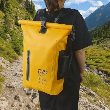 Ba lô đeo vai UUMIR 25L PVC đa năng, túi bơi chống nước, thời trang kayak