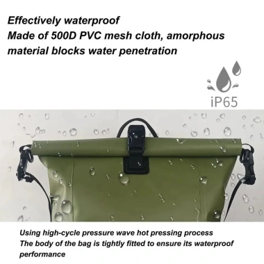 Ba lô đeo vai UUMIR 25L PVC đa năng, túi bơi chống nước, thời trang kayak 9 Ba lô đeo vai UUMIR 25L PVC đa năng, túi bơi chống nước, thời trang kayak 9