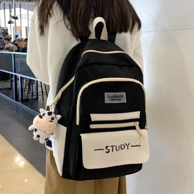 Ba lô đi học chống thấm nước nam nữ Study - Giá chỉ 15.000₫, siêu bền, thời trang