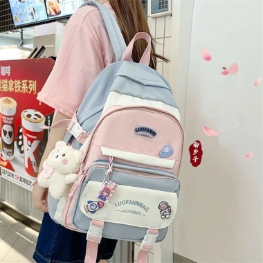 Ba Lô Đi Học Đính Nơ Dễ Thương cho Bé Gái Lớp 3-5 Giá chỉ 100.000đ, giảm 20% 5
