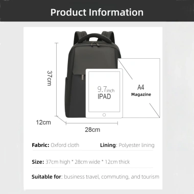 Ba lô du lịch AOPUSEN 20.217 thời trang, dung tích lớn, phù hợp 15,6 inch laptop Sense - Giá ưu đãi 615.600 VND 3
