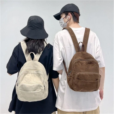 Ba lô du lịch mini hai lớp vải nhung nam nữ - nhẹ, giảm giá 20% chỉ 205.632₫