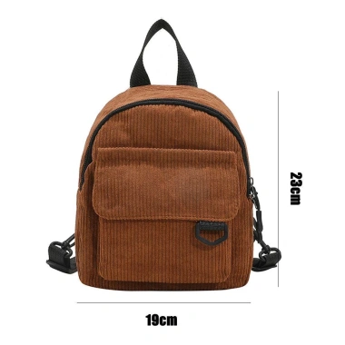 Ba Lô Du Lịch Mini Vải Nhung BOOCEAN - Thiết Kế Đơn Giản, Nhẹ, Giá 78.192 VND