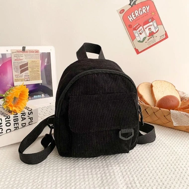 Ba Lô Du Lịch Mini Vải Nhung BOOCEAN - Thiết Kế Đơn Giản, Nhẹ, Giá 78.192 VND