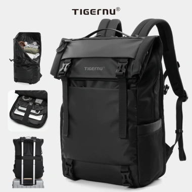 Ba lô du lịch nam Tigernu 91.025 28L mở rộng, vừa laptop 15,6 inch, giá 909.000₫