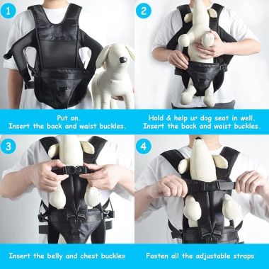 Ba lô đựng chó mèo phía trước thoáng khí, chân chống nước điều chỉnh - FOOKDUODU 321k