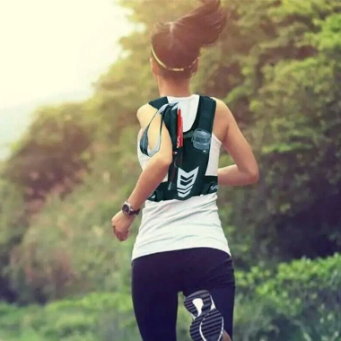 Ba lô Hydration phản quang nhẹ, thoáng khí, đàn hồi, dung tích lớn cho chạy bộ 6