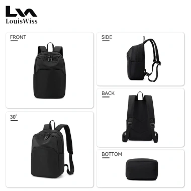 Ba lô mini nam di động LOUISWISS chống thấm nước, dung tích lớn, nhẹ đa năng