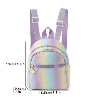 Ba lô Mini OUTOPEN Chần Bông PU - Dung tích lớn, chuyển màu thời trang, giá ưu đãi 134.892₫