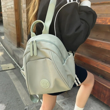 Ba Lô Mini Prettyzys 2.025 Hàn Quốc Nữ Đơn Giản Nhẹ, Chống Thấm, Du Lịch Đi Lại