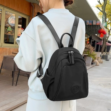 Ba Lô Mini Prettyzys 2.025 Hàn Quốc Nữ Đơn Giản Nhẹ, Chống Thấm, Du Lịch Đi Lại