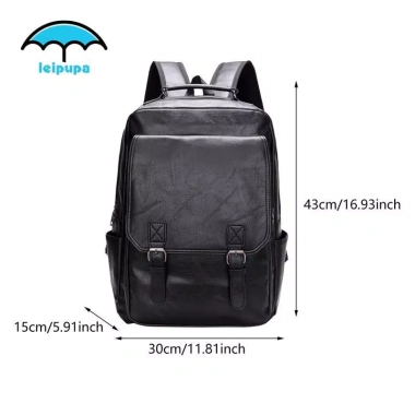 Ba lô nam Da PU Daypack di động, dây đeo vai điều chỉnh, giá ưu đãi 374.760 đồng 5