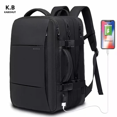Ba lô nam Kabohut 17.3 inch mở rộng, dung tích lớn, chống nước, đa chức năng du lịch công sở