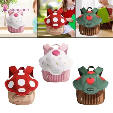 Ba lô nấm Mini dễ thương - Túi du lịch ngộ nghĩnh, quà tặng mầm non, 195k
