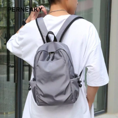 Ba lô nam Mini PENEAKY - Túi đi học đeo vai nhỏ, chống thấm nước, màu trơn, du lịch nhẹ, chống mài mòn - 205.740 VND