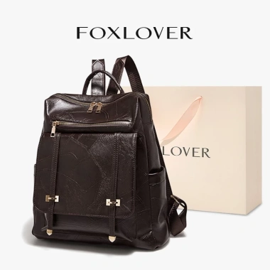 Ba lô nữ FOXER thời trang retro chống nước, dung lượng lớn - Giá ưu đãi 556,200₫