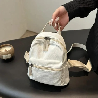 Ba lô nữ HOBBYIN Mini màu trơn, chống mài mòn, dây đeo điều chỉnh, dung tích lớn du lịch học sinh - Giá ưu đãi 146k 9