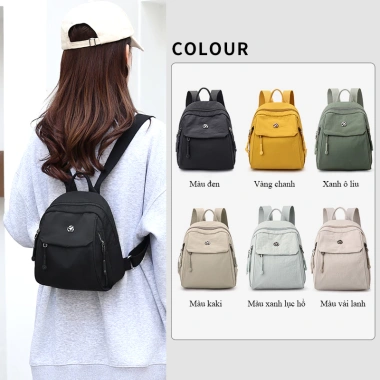 Ba Lô Nữ Mini Nhiều Màu Vải Bạt Chống Nước Nhẹ, Giá 178.000đ Giảm Giá Đặc Biệt